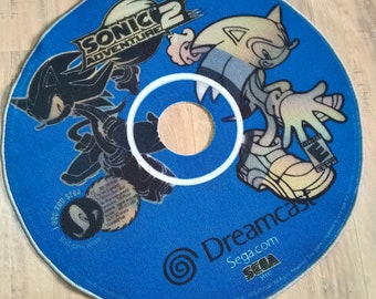 Alfombra Sonic Adventure: Alfombra con disco de juego Dreamcast