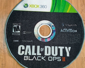 black ops rug, black ops gift, xbox gift, play rug, cd rug, disc rug, soft rug, ps2 rug, bo2 carpet rug
