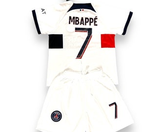 Mbappe #7 Paris Auswärts-Jugend-Fußballset