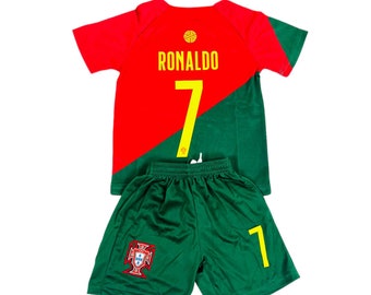 Ensemble de football Ronaldo #7 Portugal Domicile pour jeunes