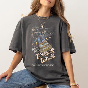 Retro Tower Of Terror Comfort Colors Shirt, Twilight Zone Shirt, Hollywood Studios Sweatshirt, Disney Rides Shirt, DisneyWorld Family Trip