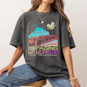 Comfort Colors Space Mountain Shirt: Tomorrowland People Mover Tee