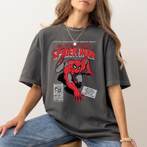 Vintage 90s Spider-Man Comfort Colors T-Shirt: Retro Comic MCU Gift