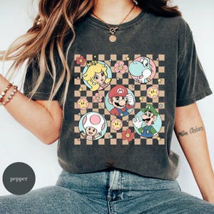 Retro Super Mario Shirt, Super Mario Matching Shirt, Mario and Friends Shirts, Super Mario Fan Shirt, Family Vacation Shirt