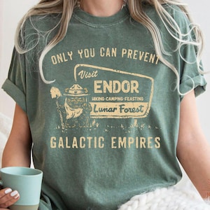 Comfort Colors® Ewok Star Wars Shirt, Ewok Endor National Park Protect Our Forest Shirt, Vintage Star Wars Forest Camp Shirt, Disney Shirts