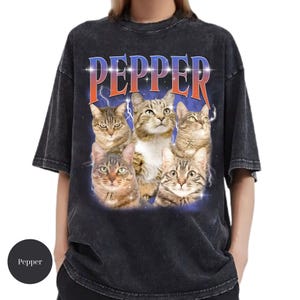 Custom Pet Bootleg Shirt: Personalized Photo T-Shirt, Cat Mom Gift