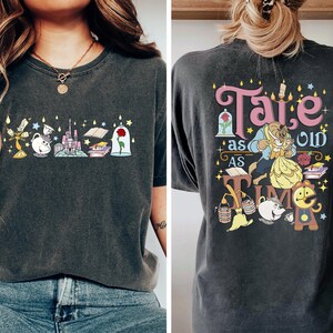 Vintage Beauty and the Beast Comfort Colors Shirt - Disneyland Trip Tee