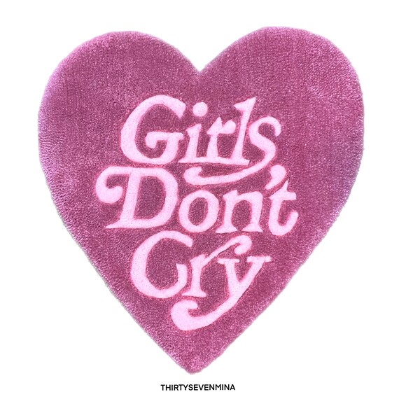 Girls Don't Cry ハート型ラグ 【公式通販】