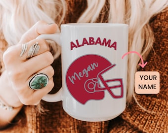 Personalized Alabama Mug, Custom College Inspired Gift, Alabama Fan Cup, Southern State Pride, Fathers Day Gift, Alabama Gift Mug for Grad