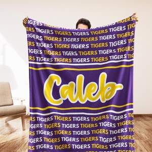 LSU Coverlet blanket Limited Edition. Etsy