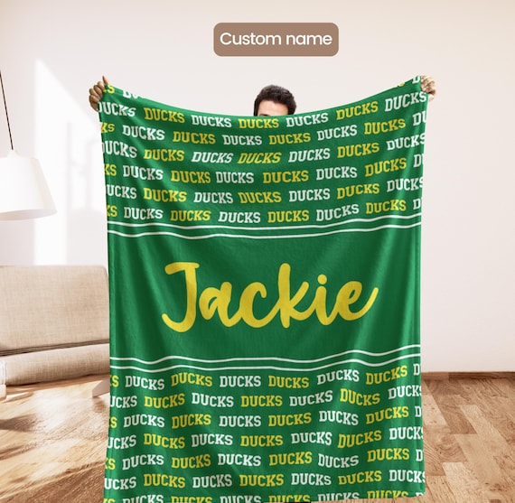 Custom Oregon Gift Blanket, Sports Fan Throw, Oregon Man Cave Decor, College Dorm Blanket, Tailgate Blanket, Graduation Gift, Holiday Gift