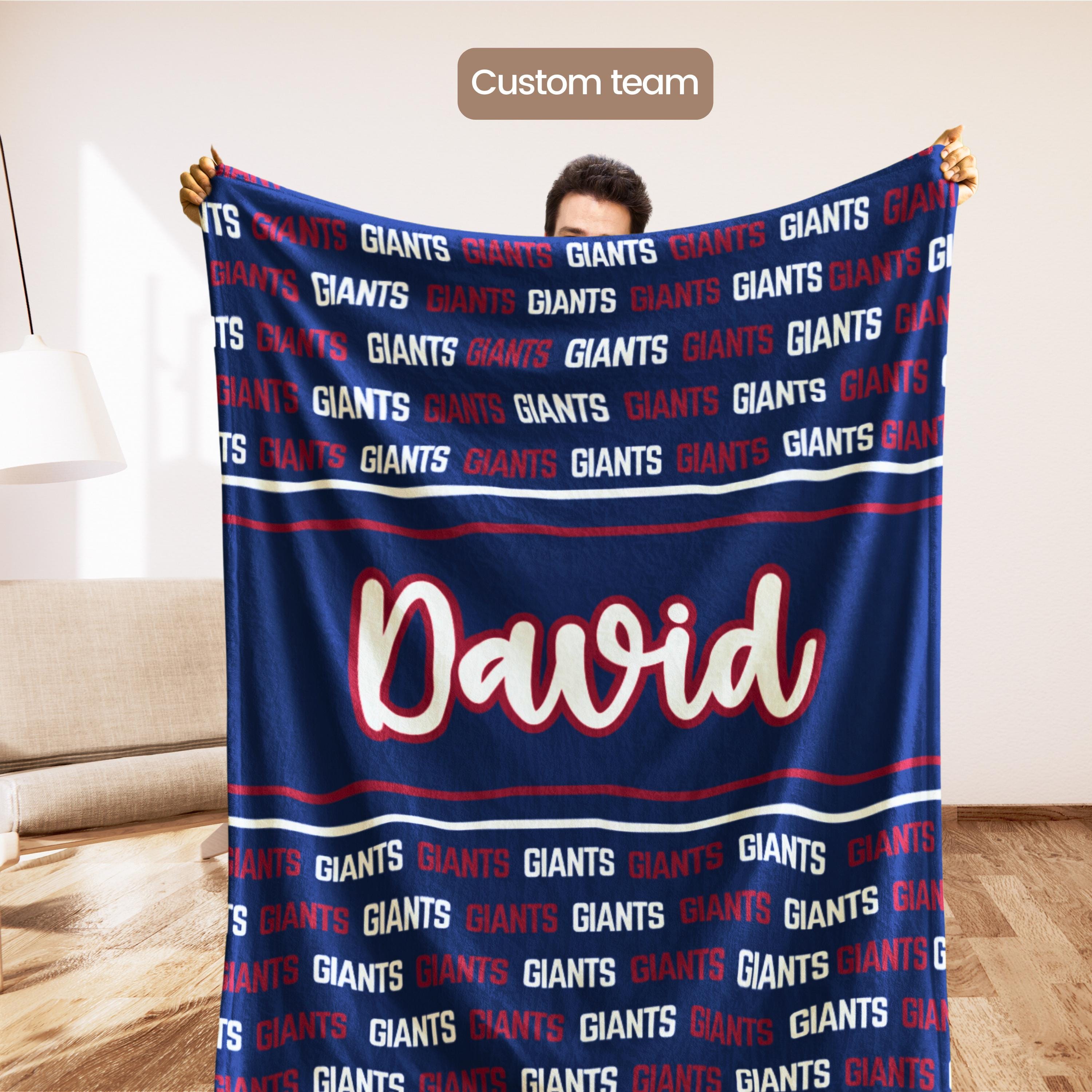 Discover New York Gift Blanket, Gift for Football Fan, NY Man Cave Decor, Christmas Gift for Dad, Stadium Blanket, Sports Fan Blanket, Secret Santa