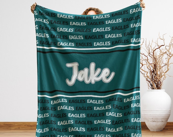 Custom Philly Gift Blanket, Sports Fan Gift , Sports Baby Blanket,  Man Cave Decor, Tailgate Essential, Father's Day Gift, Stadium Blanket