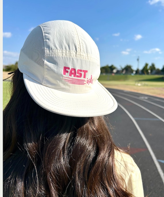 Custom Running Hat, Outdoors Quick Dry Hat, Gift for Runner, 1st Marathon gift, Outdoors Hiking Biking Cap, 5 Panel Nylon Hat, First Race