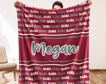 Custom College Blanket, Football Fan Gift, Gift for Graduate, Stadium Blanket, Tailgate Must-Have, Personalized Sports Gift