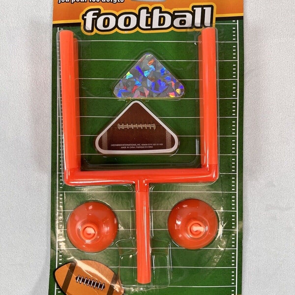 Vintage Greenbrier College and Pro Football Finger Flick Sport Game with 2 Goals & 2 Football Tabs “Rare-Vintage” (1995)