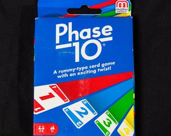Mattel Phase 10 Card Game: Rummy-Style Family Fun (Ages 7+)