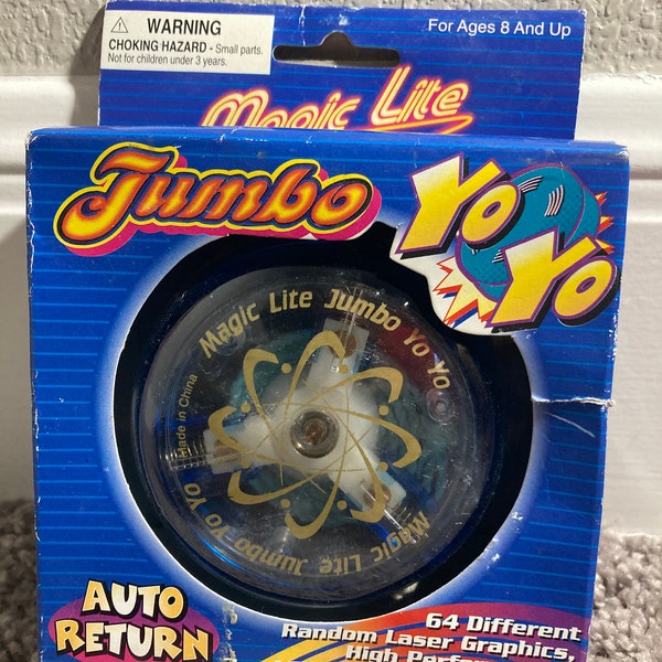 Vintage Magic Lite High Performance Light Up Jumbo Yo-Yo with Auto Return "Rare-Vintage" (1993)