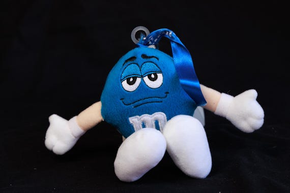 Vintage Blue M&M Plush Ornament: 1990s Candy Collectible - Etsy