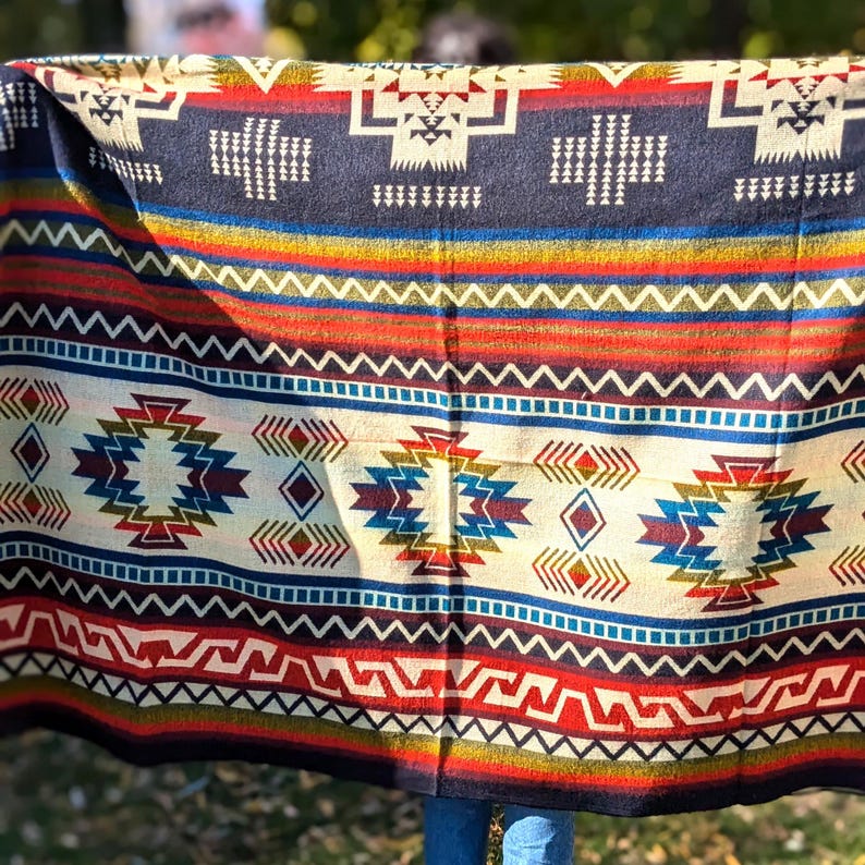 Andean Artisanal Blanket | Queen Size | Reversable Boho Southwestern ...
