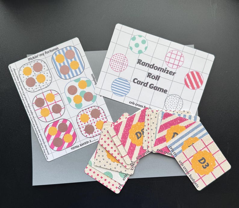 Randomizer Roll Cards and Game - Etsy