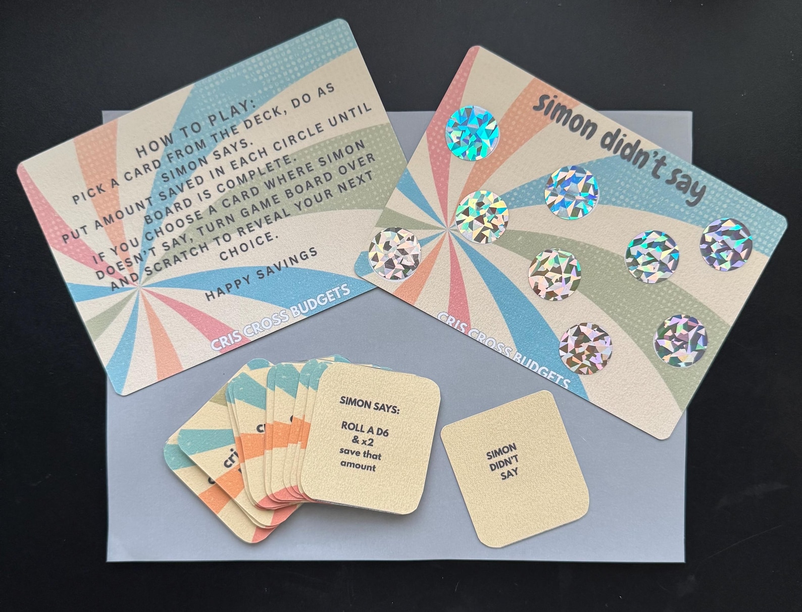 Simon Says Savings Challenge Game - Etsy