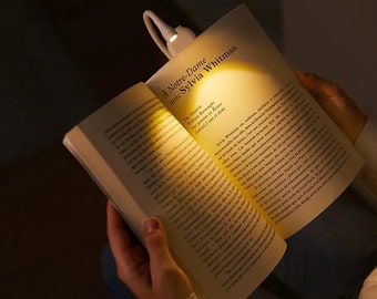 Luce per la lettura di libri, Luce per libri a LED, Regali per lettori di libri, Luce notturna alimentata a batteria, mini lampada, lampada portatile per libri di lettura, Regali per bambini