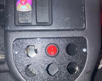 Panel de interruptores circulares de 6 orificios para cenicero de Jeep Cherokee XJ