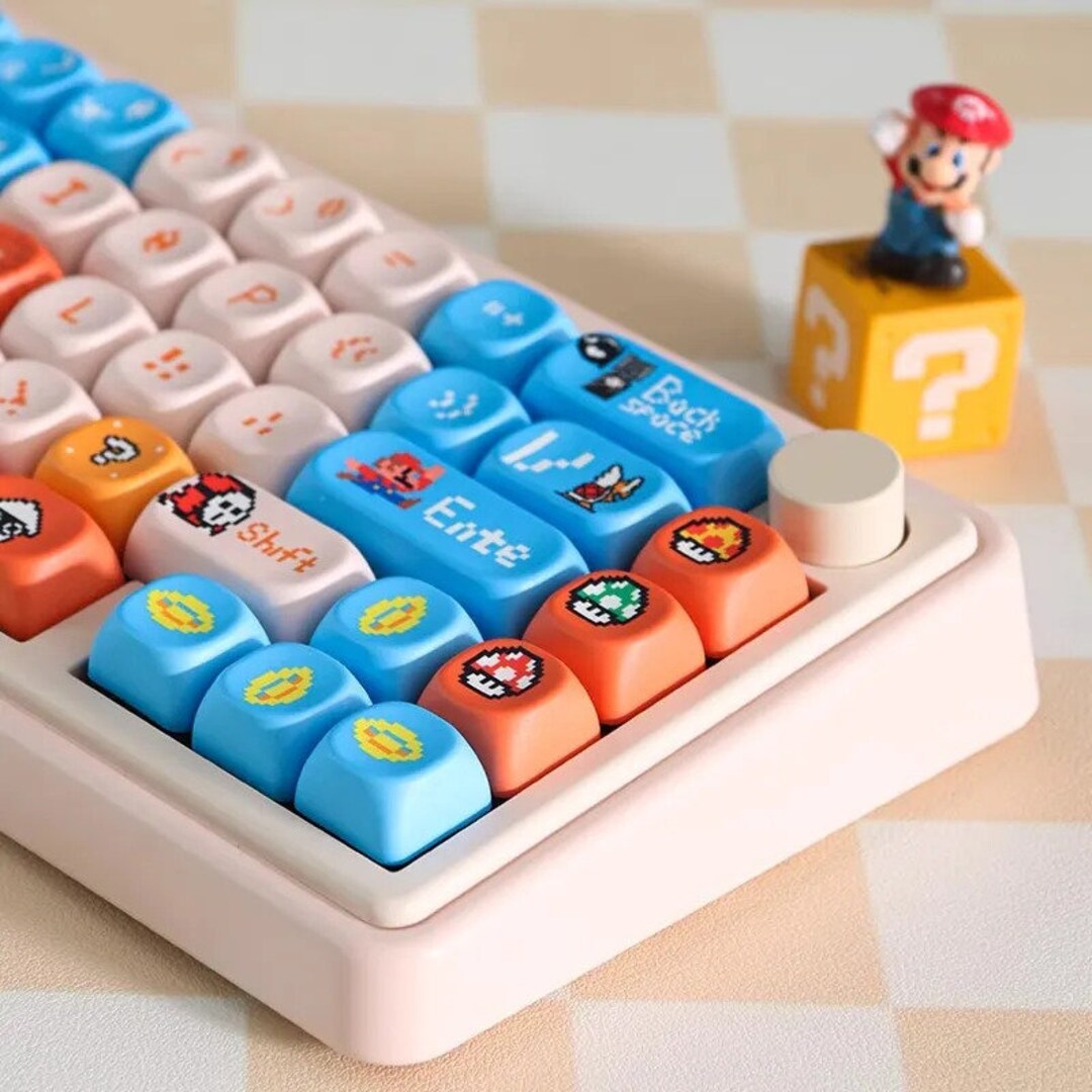 Limited Edition Mario Keycaps Set Artisan Custom Gaming Keycaps