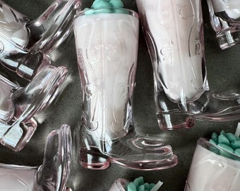 Handmade Cactus Candle in a Mini Glass Boot, Succulent Candle, Perfect Western Gift, Party Favors, Decorative Candle, Pleasant Scent