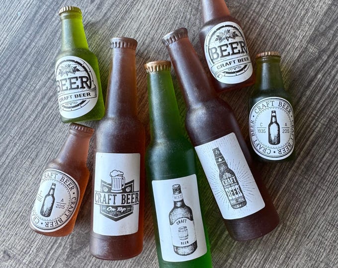 Handmade soap - Beer bottle Small. Gift. Favors. Pleasant fragrance.