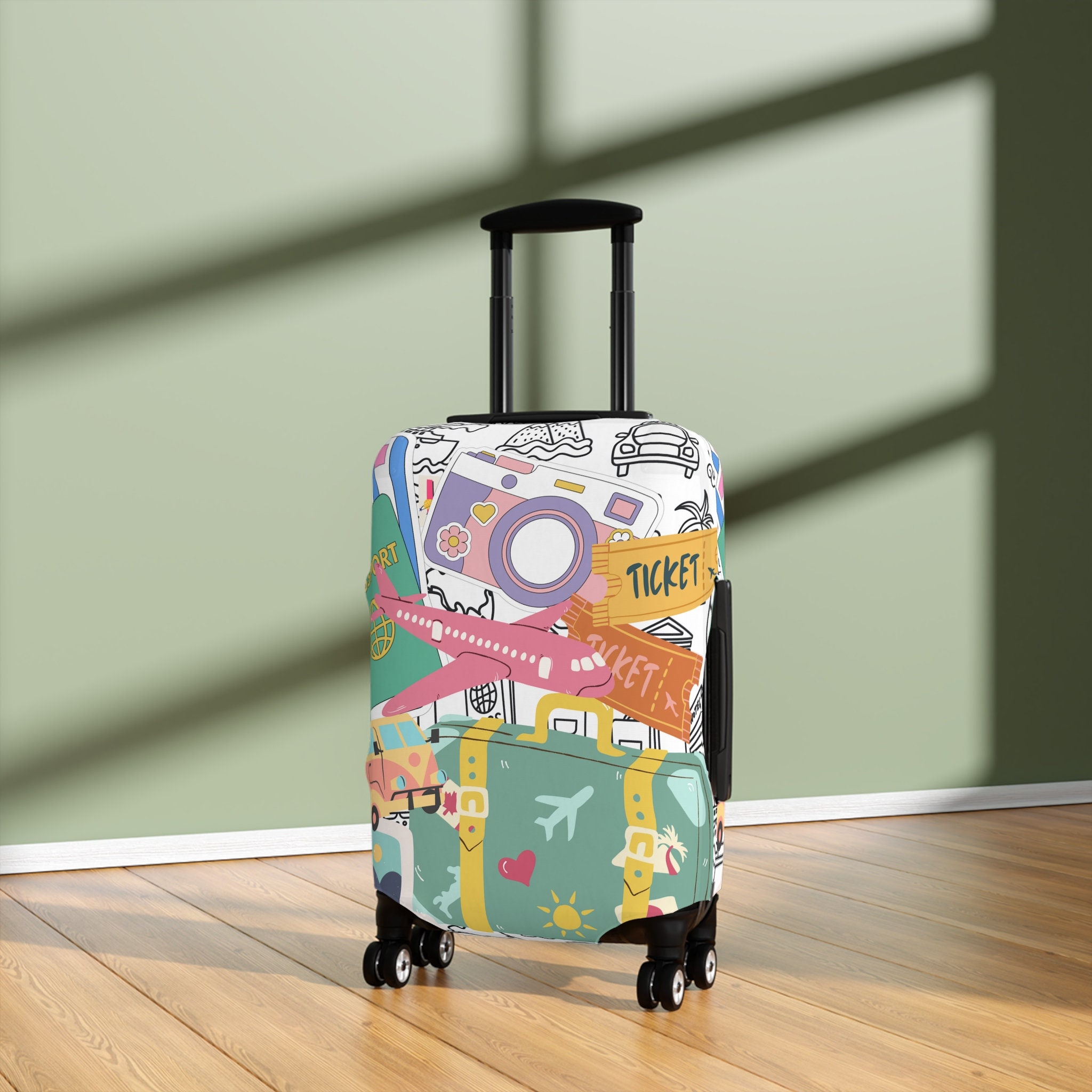 Travel Inspired Luggage Cover, Trip Vacation Gifts