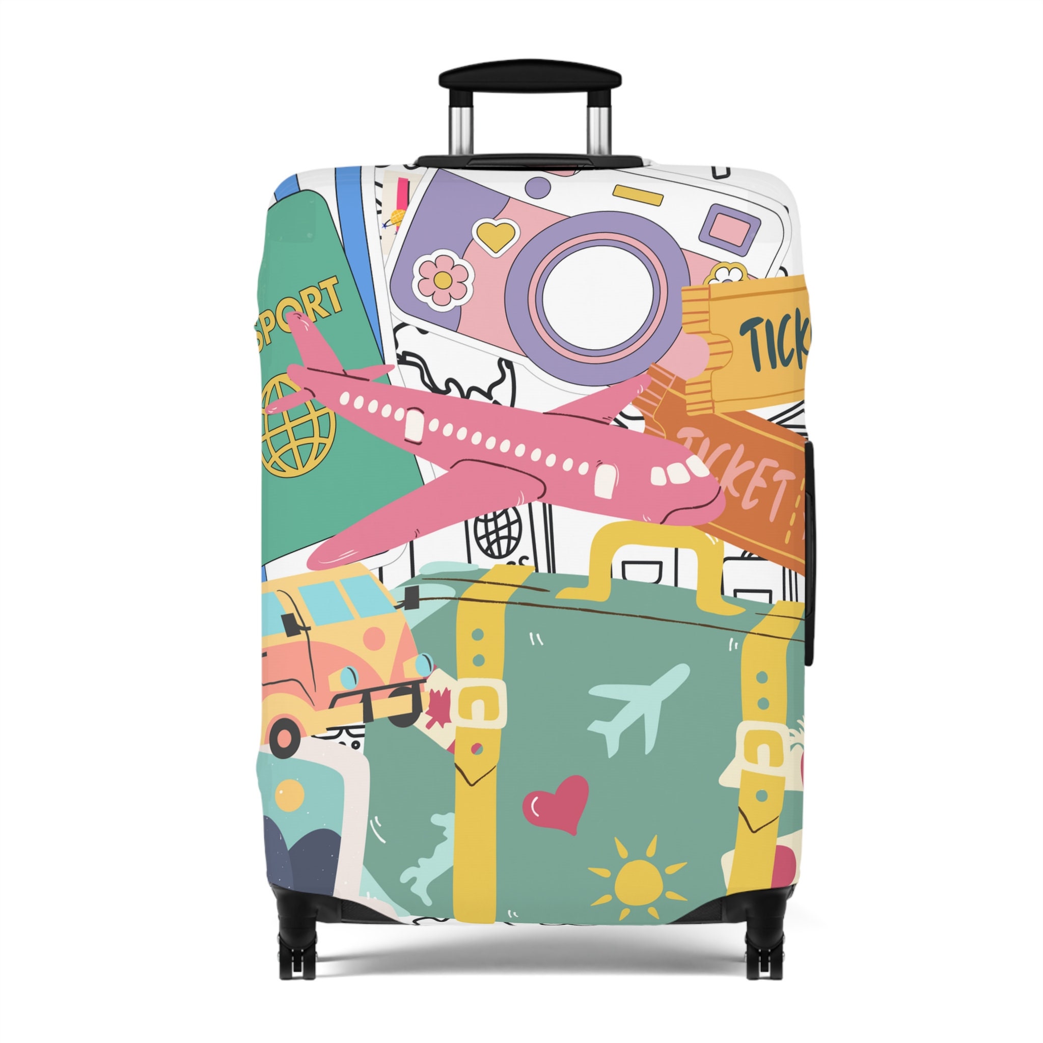 Travel Inspired Luggage Cover, Trip Vacation Gifts