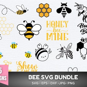 Bee Svg, Bee Png, Honeycomb Svg, Bee Clipart, Queen Bee Svg, Bee Hive Svg, Honey Bee Svg, Cute Bee Svg, Bumble Bee Svg