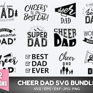 Cheer Dad Svg, Cheerleader Svg, Cheer Svg, Cheerleading Svg, Cheer Dad Png, Cheer Mom Svg, Dad Svg, Svg Files for Cricut, Cheer Dad Shirt