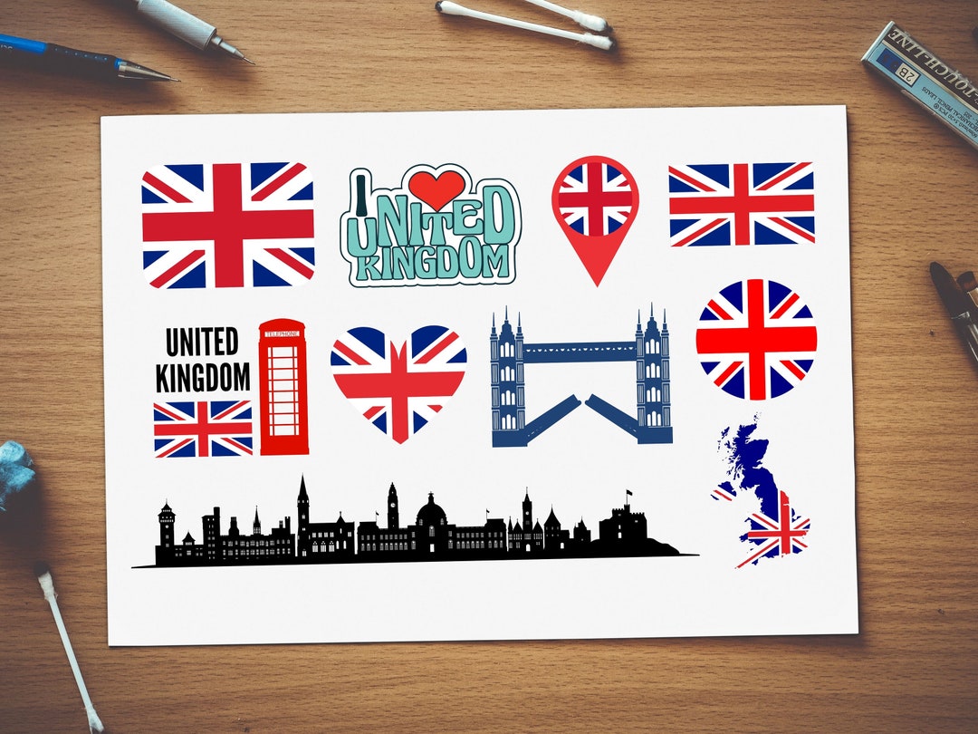 Union Jack Svg Uk Flag Bundle, United Kingdom Svg, United Kingdom Png ...