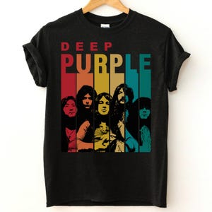Deep Purple band Vintage T-Shirt, Deep Purple Graphic Tee, Deep Purple Shirt, Deep Purple Sweatshirt, Rock Shirt, Retro music