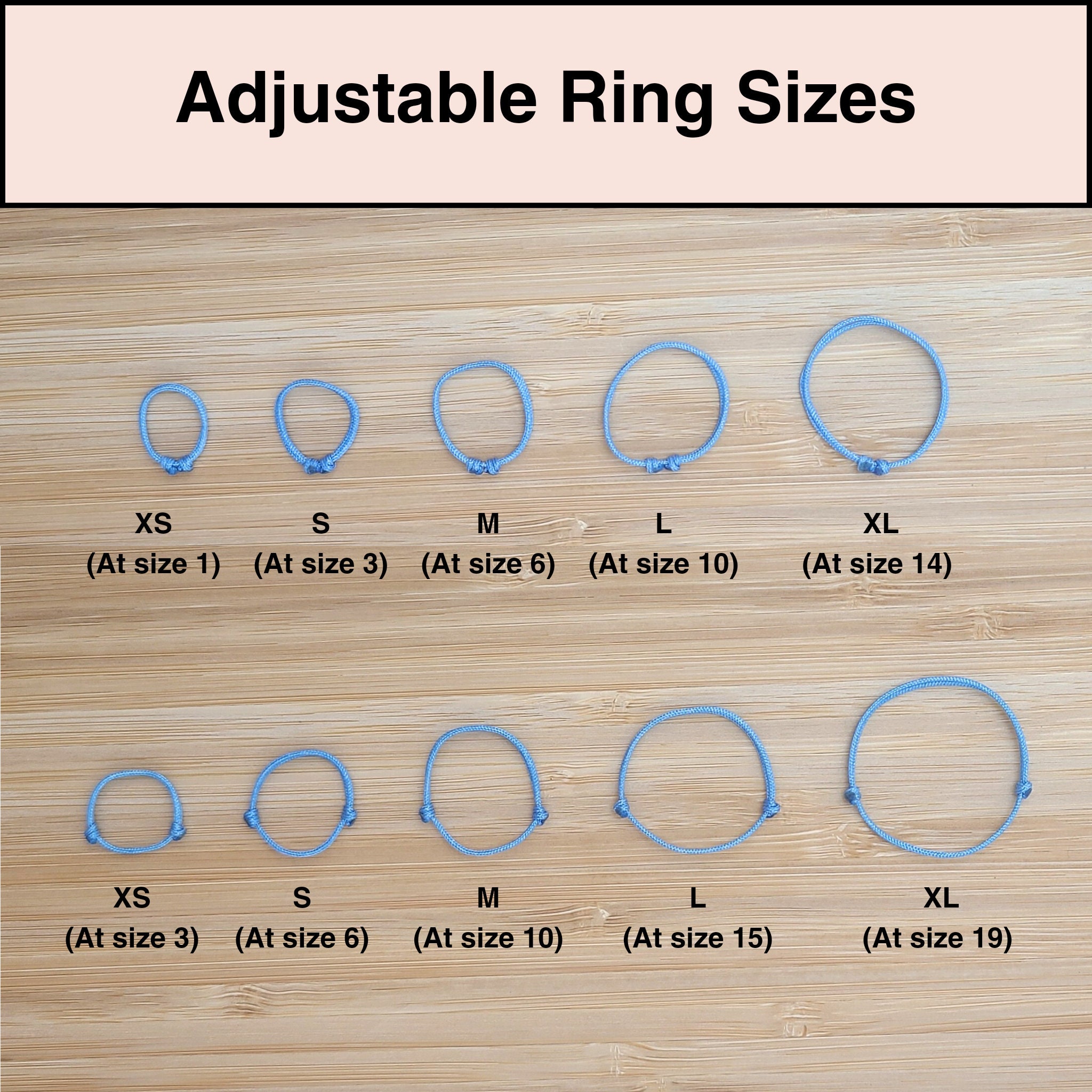 Macrame String Ring, Toe Ring, Colorful Adjustable Stacking Bands ...