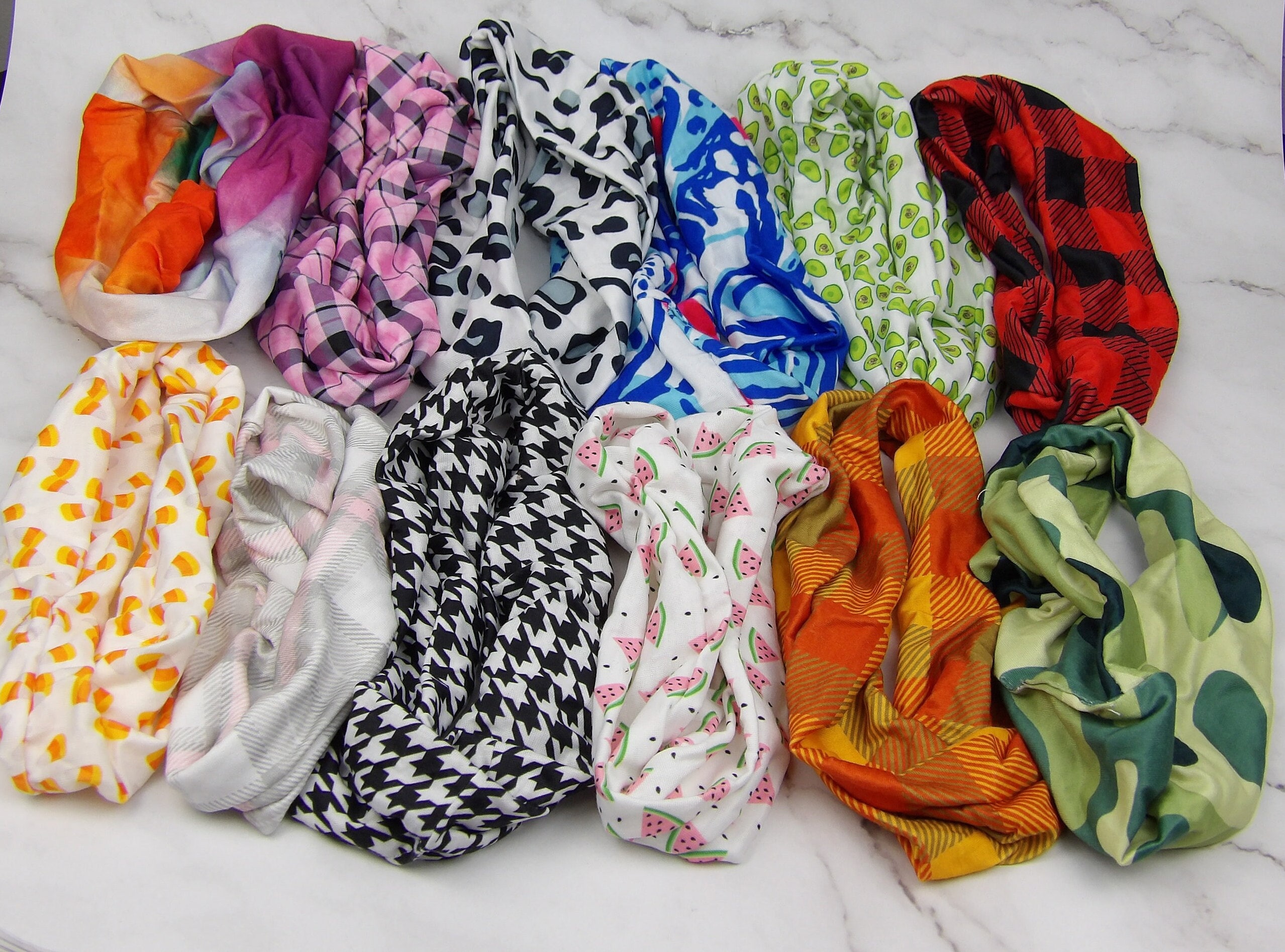 12 Headband Multicolor/multipattern Pack - Etsy