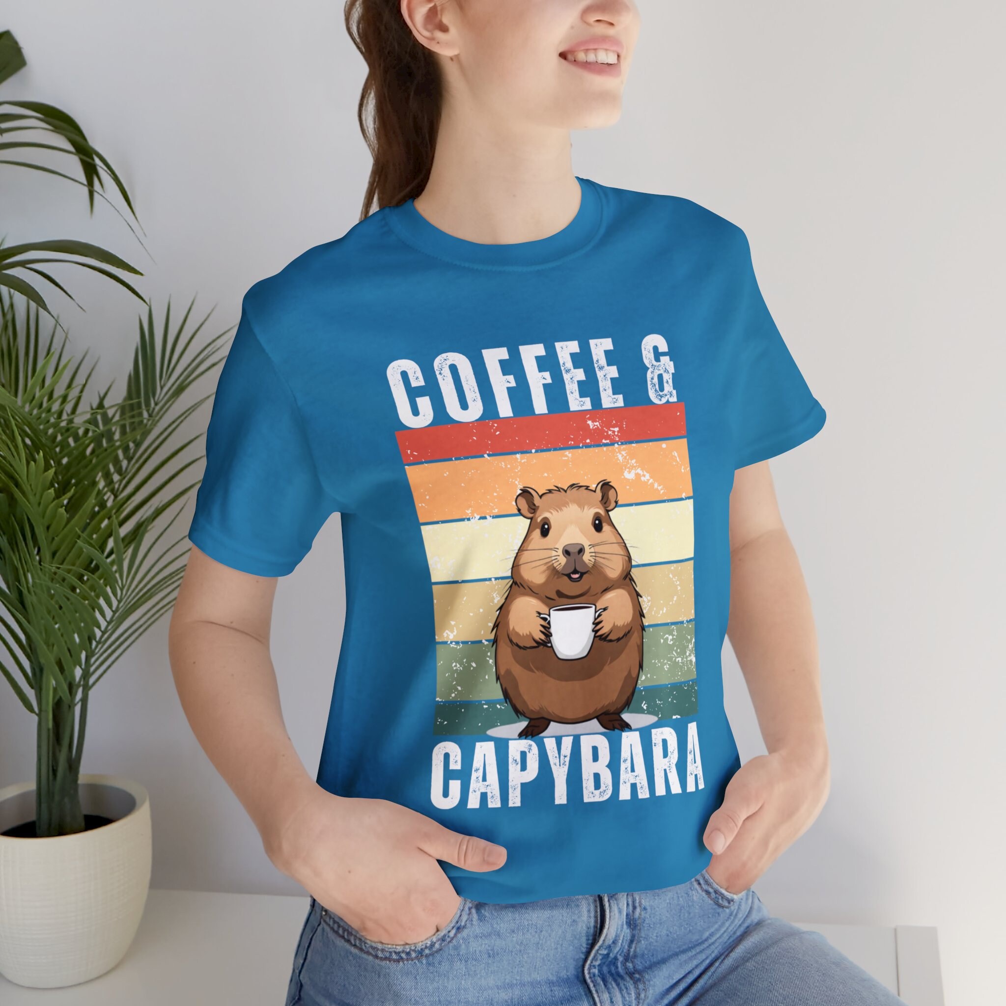 T-Shirt "Je M'en Fous Je Suis Un Capybara" - 100% Coton - Design Drôle Et Mignon - Multi-Tailles
