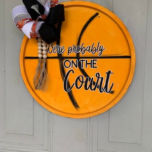 Basketball door hanger