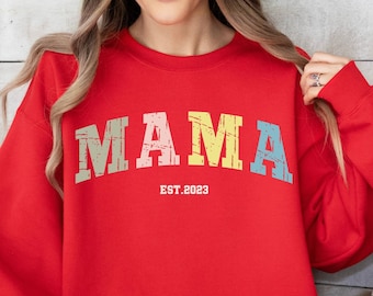 Custom Mama Sweatshirt, Mother's Day Gift