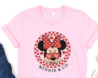 Minnie Mouse Valentine Shirt, Disney Couple Matching Sweatshirt
