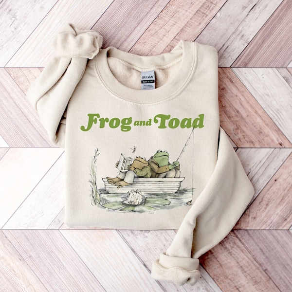 Frog And Toad Sweatshirt, Frog And Toad Shirt, Vintage Classic Book Sweatshirt, Frog And Toad Sweatshirt, Frog Shirt, Retro Frog Tee, Trendy