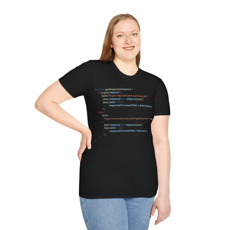 JavaScript Programming Sarcastic Conversation Response If Conversation Request Is Stupid Funny Shirt Gift for Coders image 6