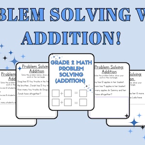 Grade 2 Math Problem Solving, Grade 2 Math Worksheets, Math Addition ...