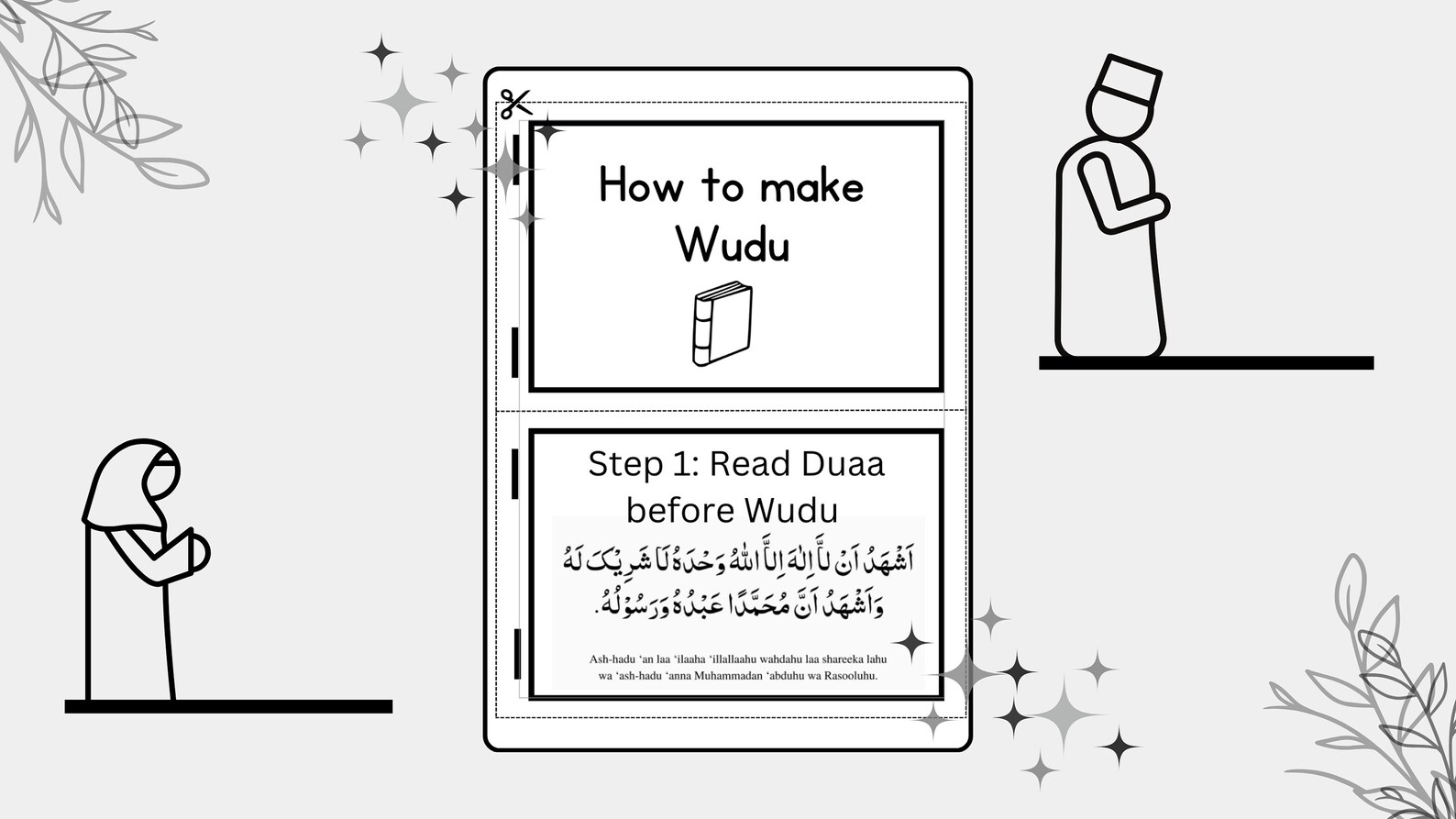 How to Perform Wudu Booklet, Wudu Booklet, How to Make Wudu, How to