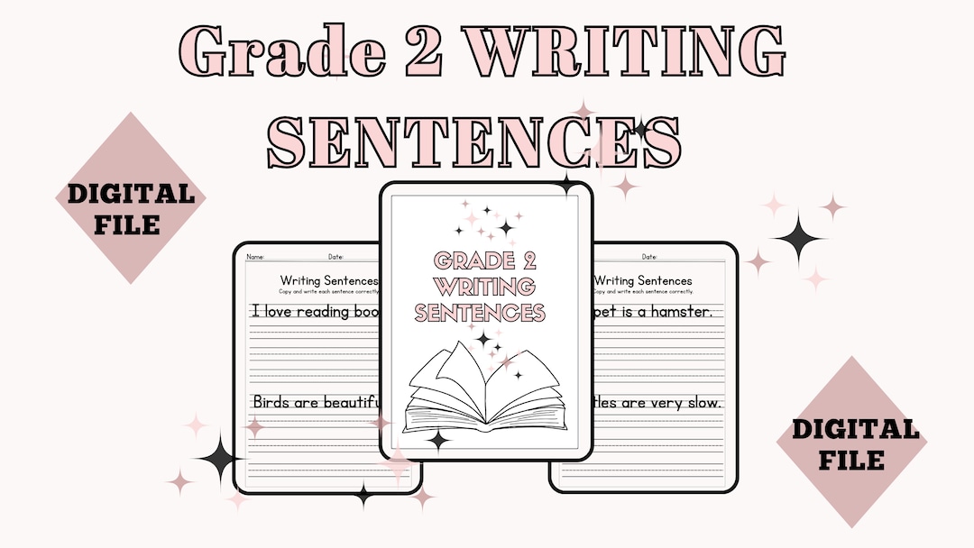 Grade 2 Writing Sentences Worksheets, Practice Writing Worksheets ...