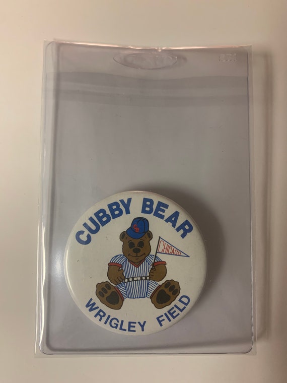 Chicago Cubs Cubby Bear Button - image 1