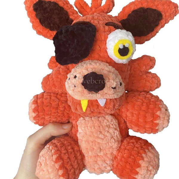Fox pirate crochet pattern foxy fnaf Five Nights at Freddy's plush Amigurumi